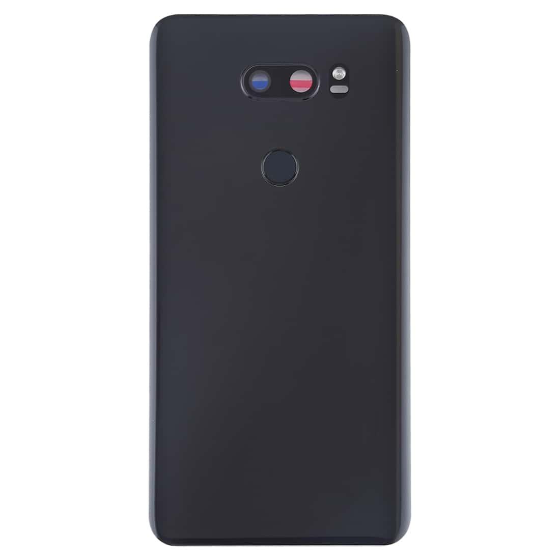 Back Glass Panel for LG V30 Plus Black with Camera Lens - EGFix Back Glass Panel for LG V30 Plus Black with Camera Lens - EGFix